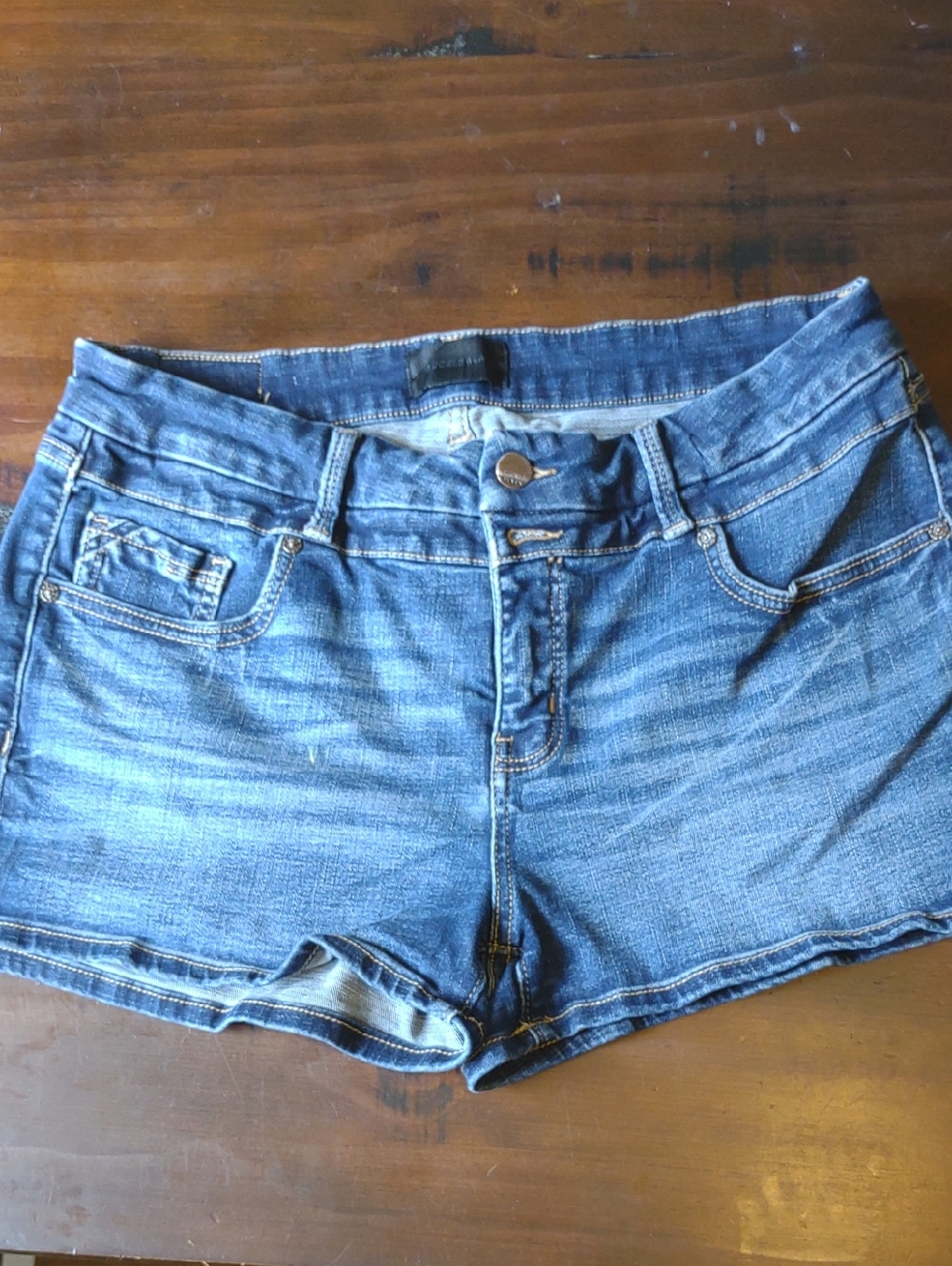 Buckle Blue Washed Denim Jean Shorts